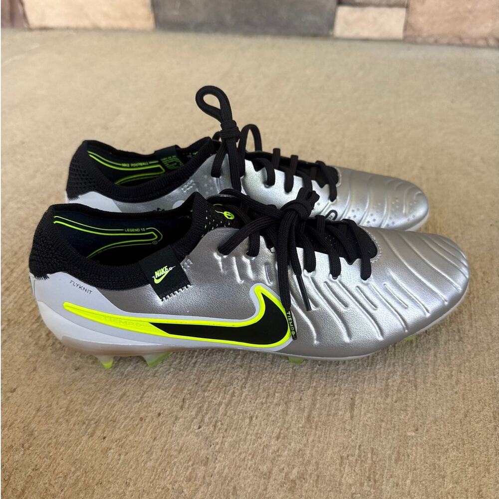 Size 7.5 Nike Tiempo Legend 10 Elite FG Men's Soccer Mad Voltage DV4328-001 NEW